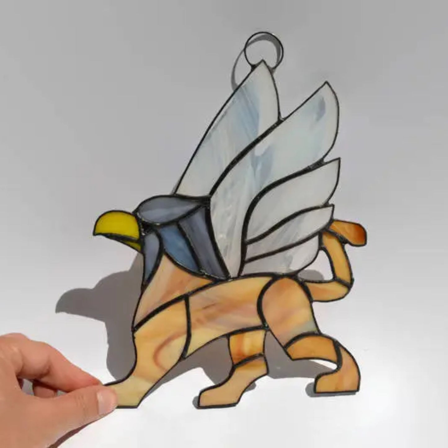 Gryphon Stained Glass Suncatcher