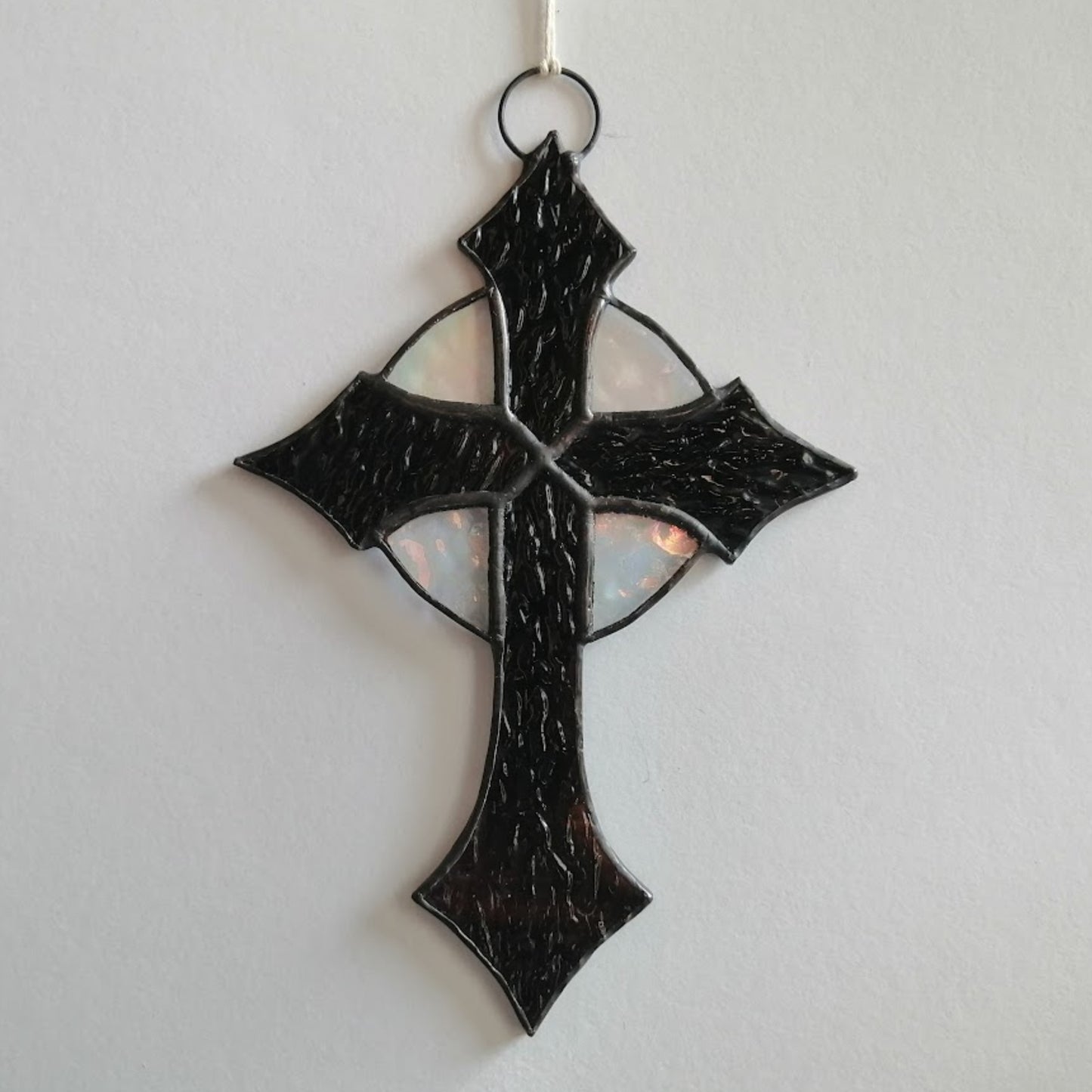 Small Stained Glass Cross Suncatcher