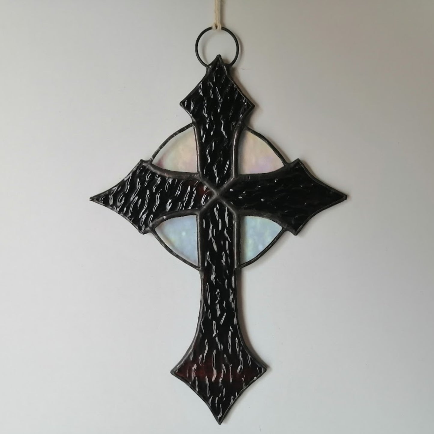 Small Stained Glass Cross Suncatcher