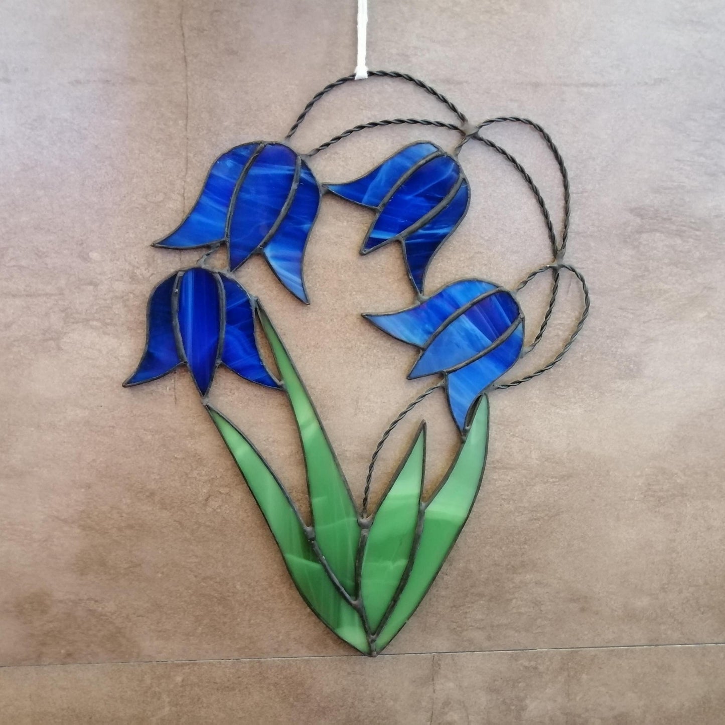 Bluebells Bouquet Stained Glass Flowers Suncatcher