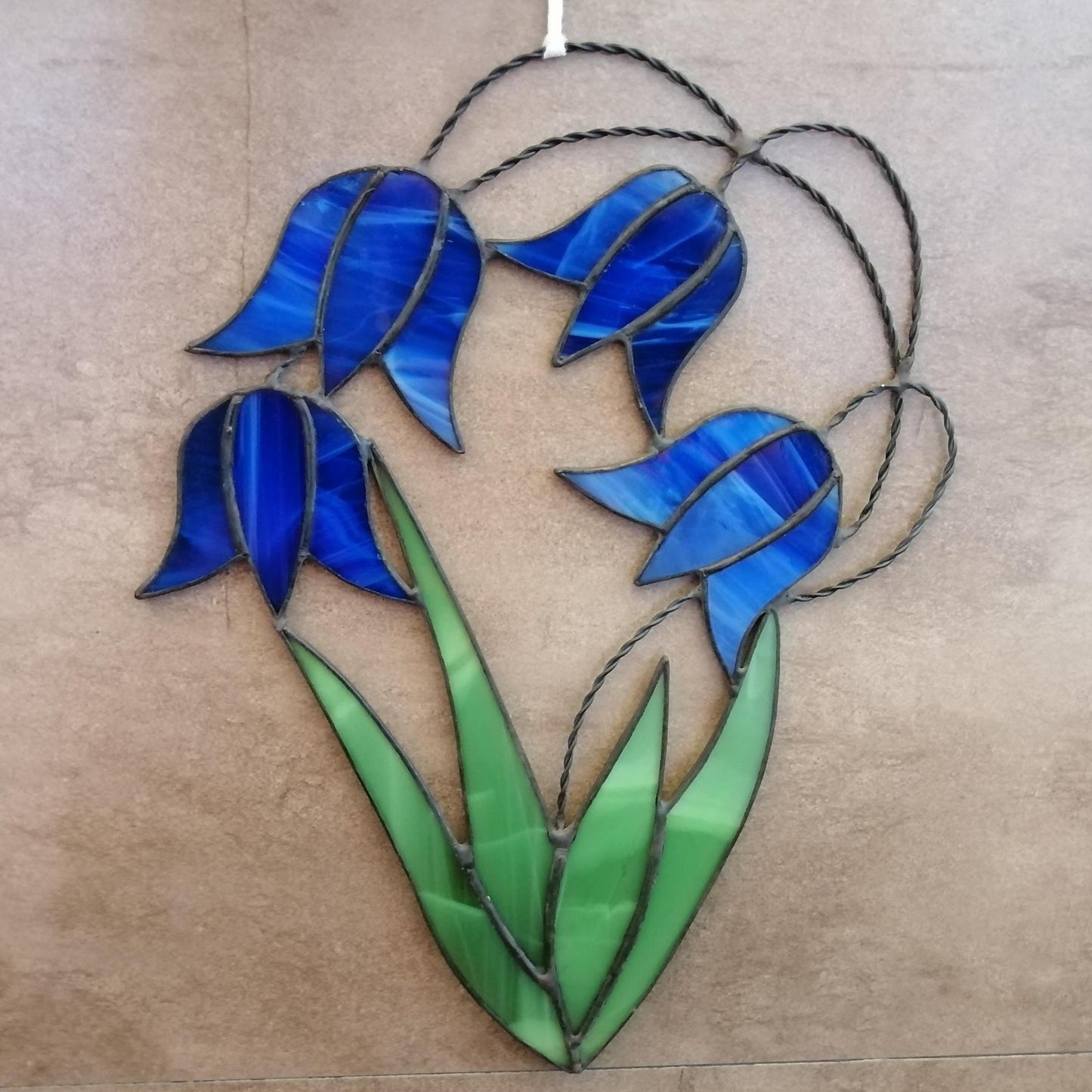 Bluebells Bouquet Stained Glass Flowers Suncatcher