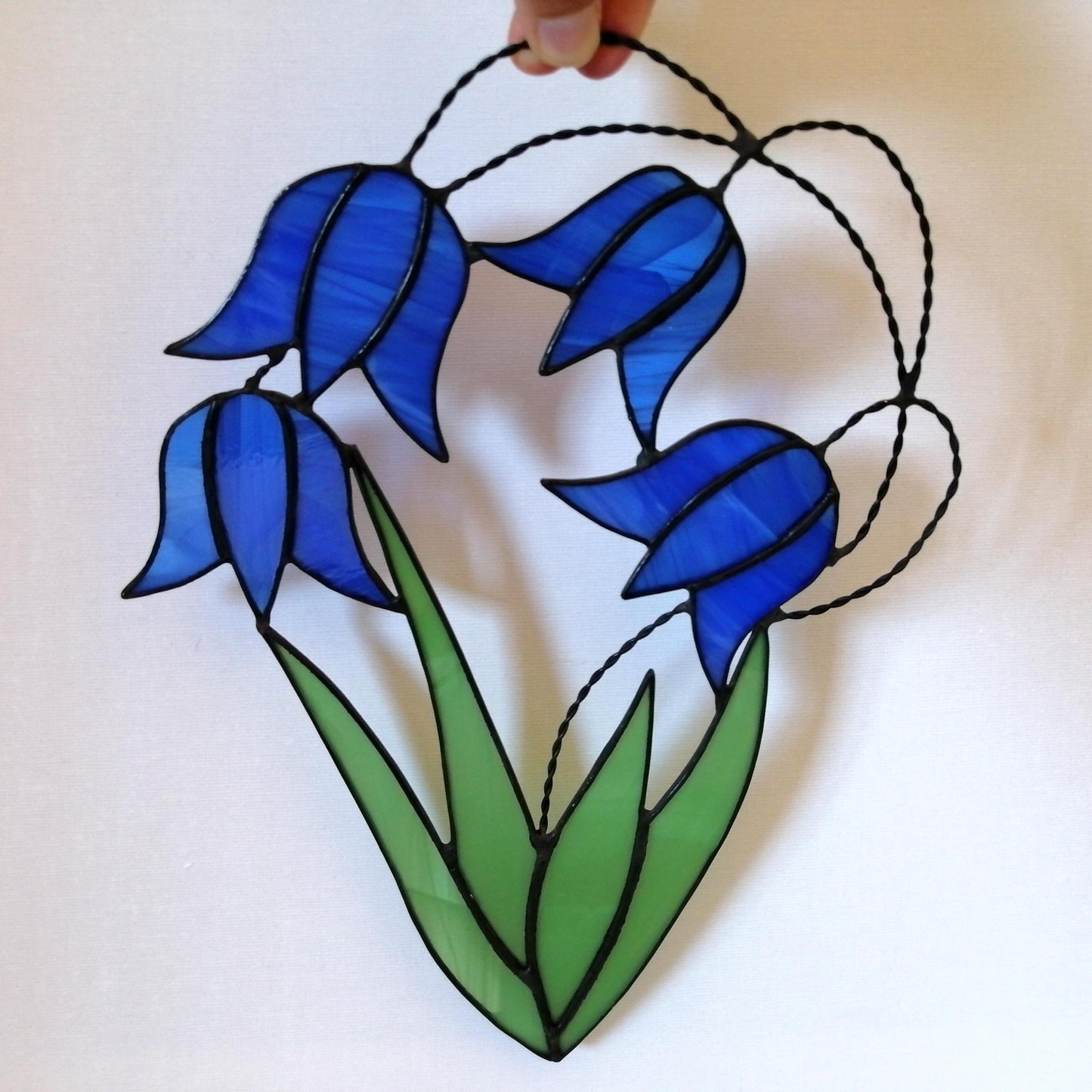 Bluebells Bouquet Stained Glass Flowers Suncatcher