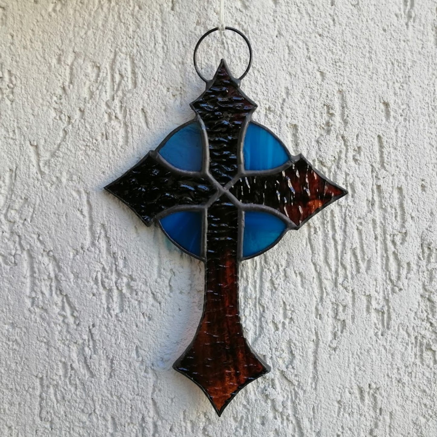 Small Cross Stained Glass Suncatcher