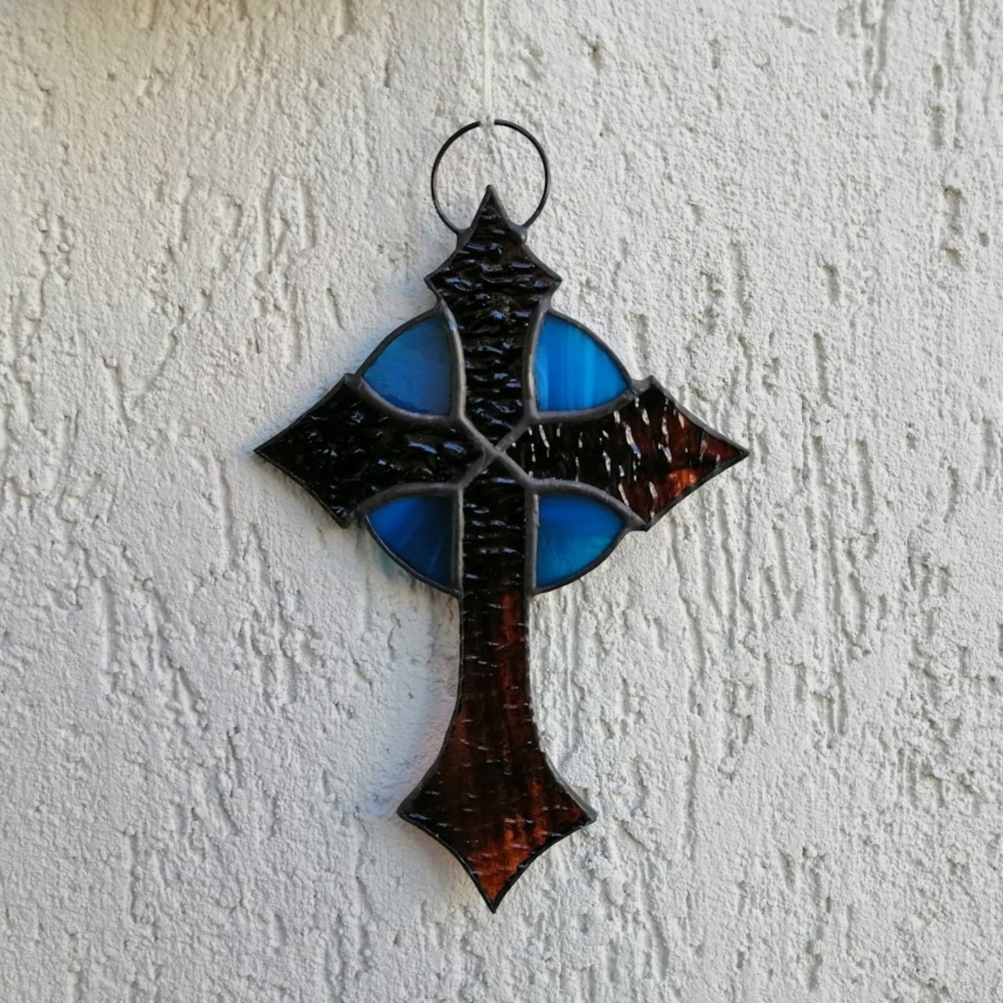 Small Cross Stained Glass Suncatcher