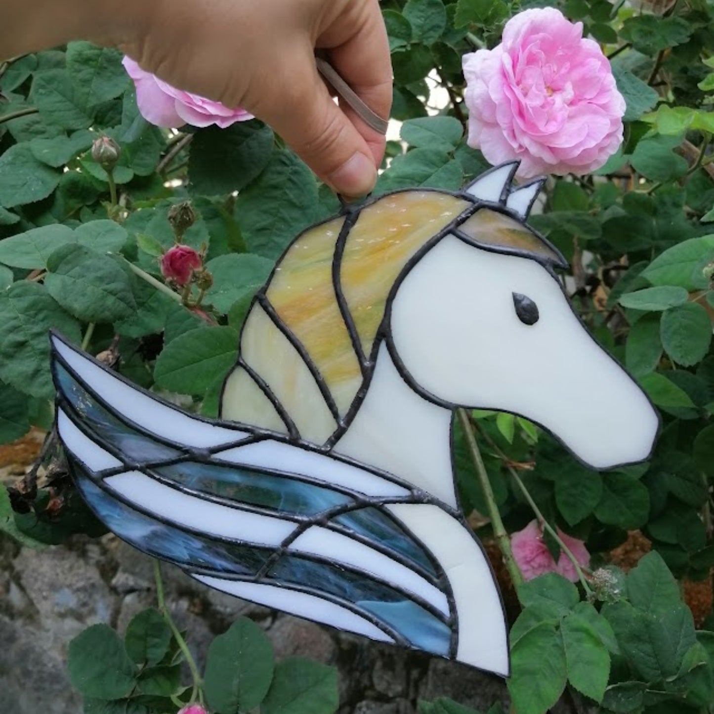 Pegasus Stained Glass Suncatcher Window Hanging