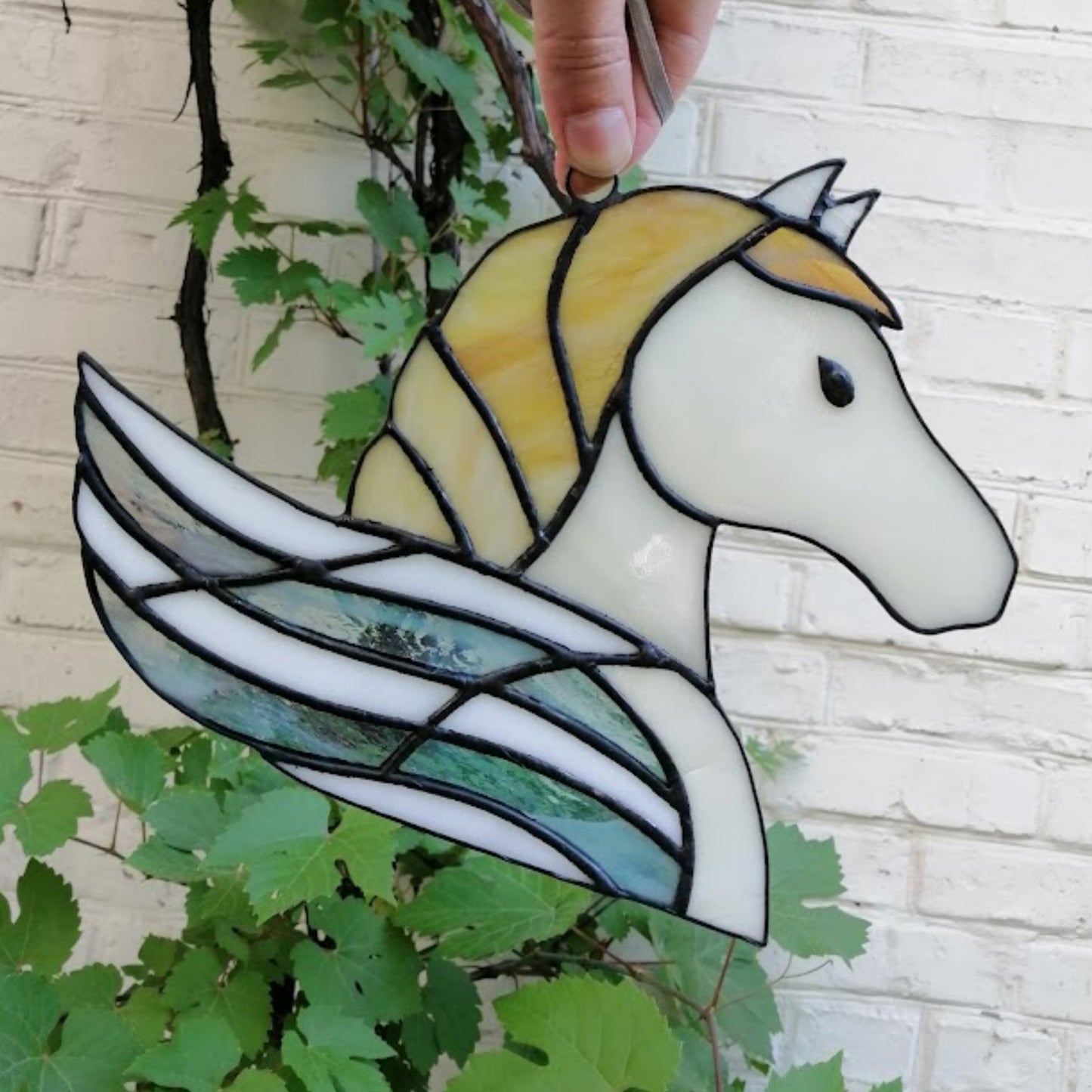 Pegasus Stained Glass Suncatcher Window Hanging