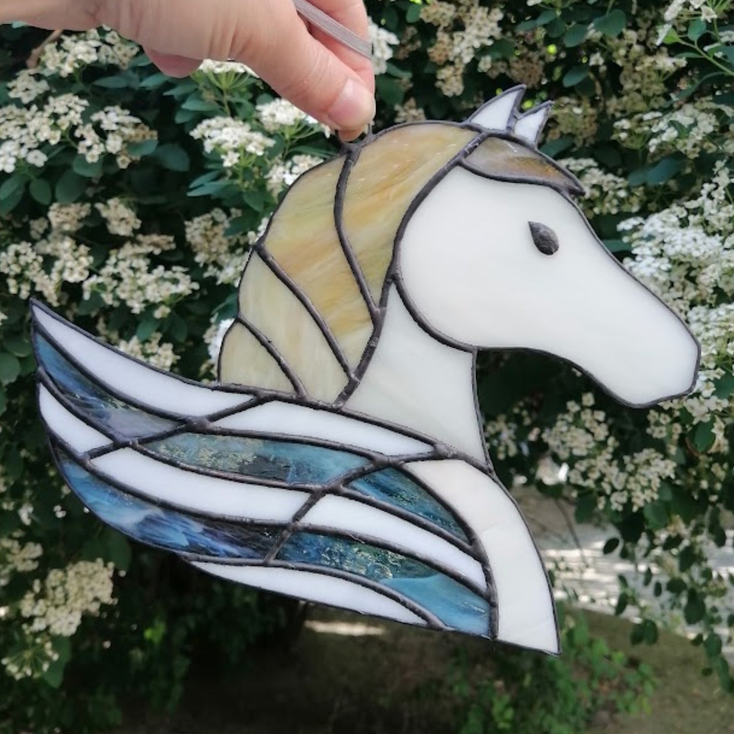 Pegasus Stained Glass Suncatcher Window Hanging