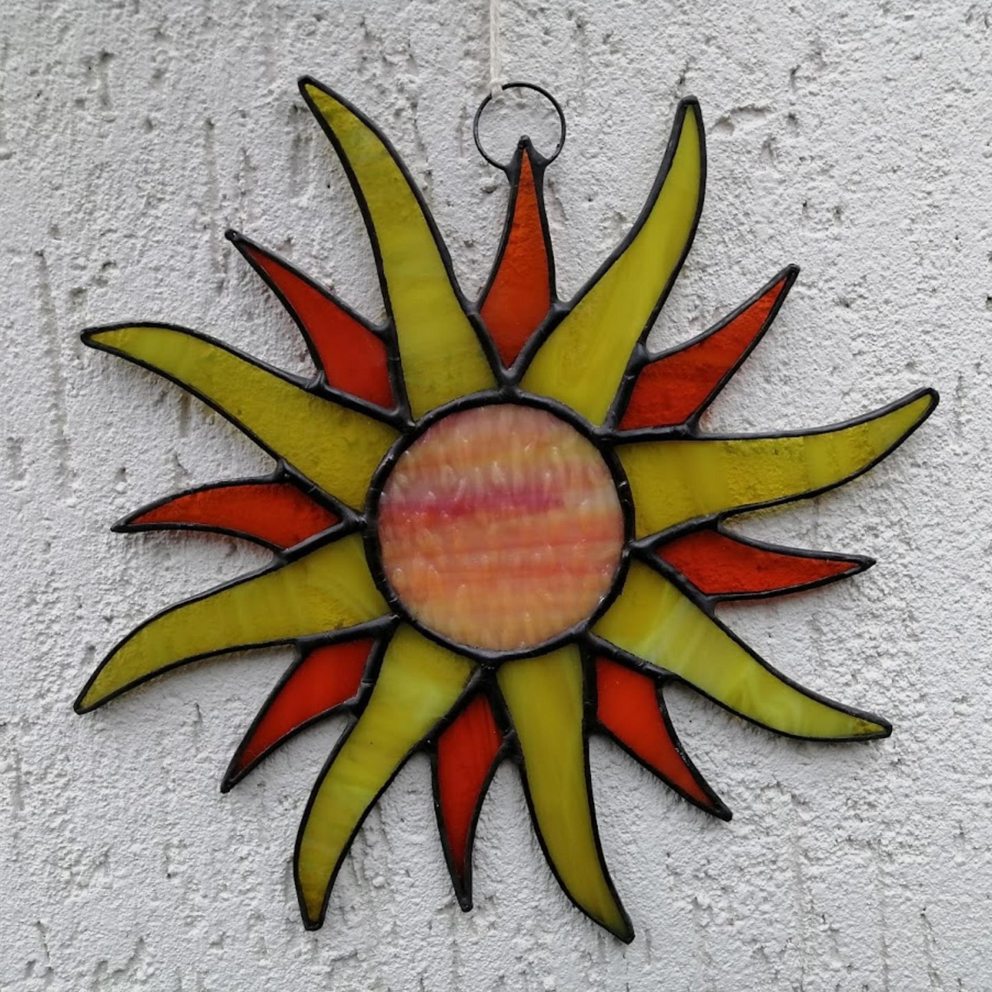 Boho Stained Glass Sun Suncatcher