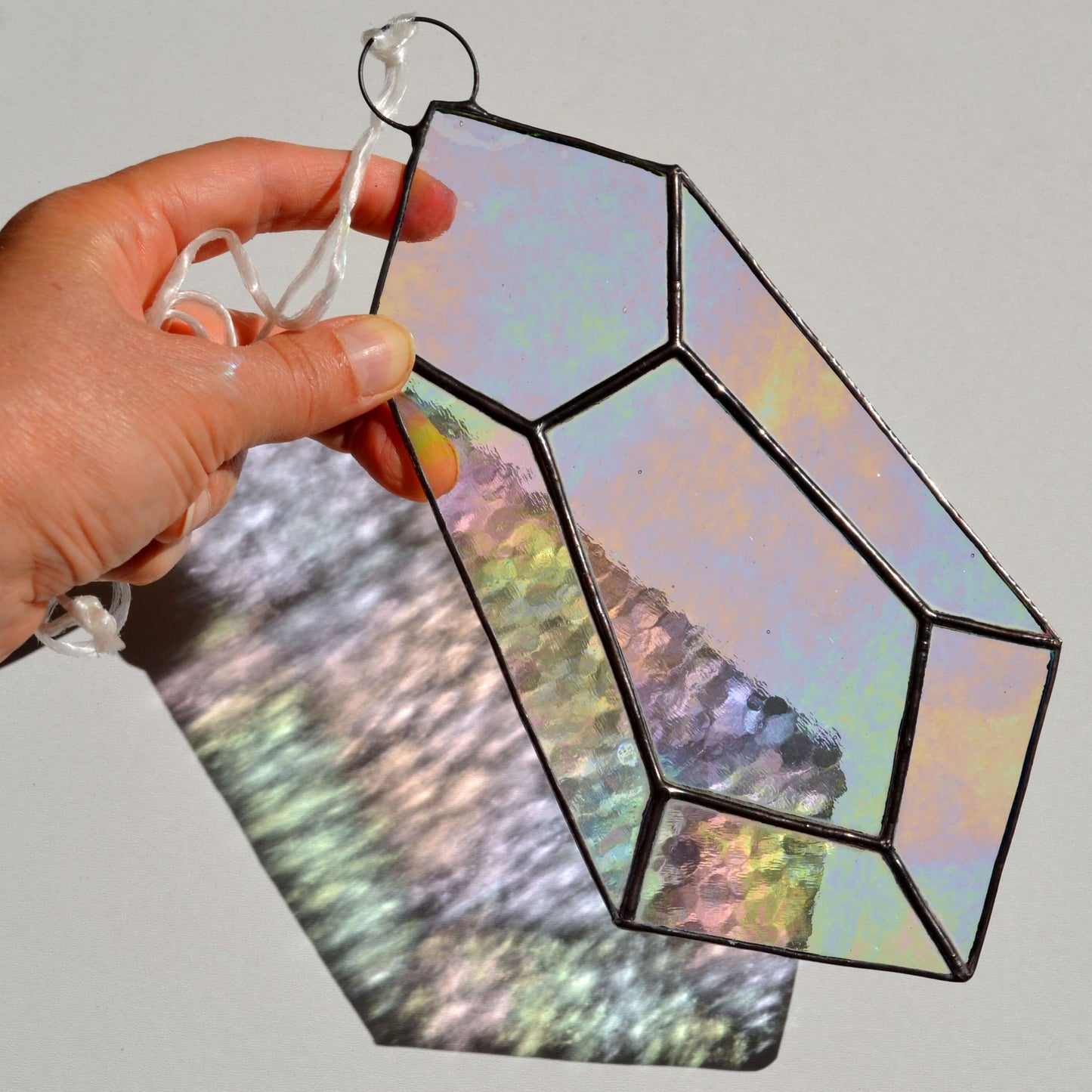 Rainbow Stained Glass Crystal Suncatcher