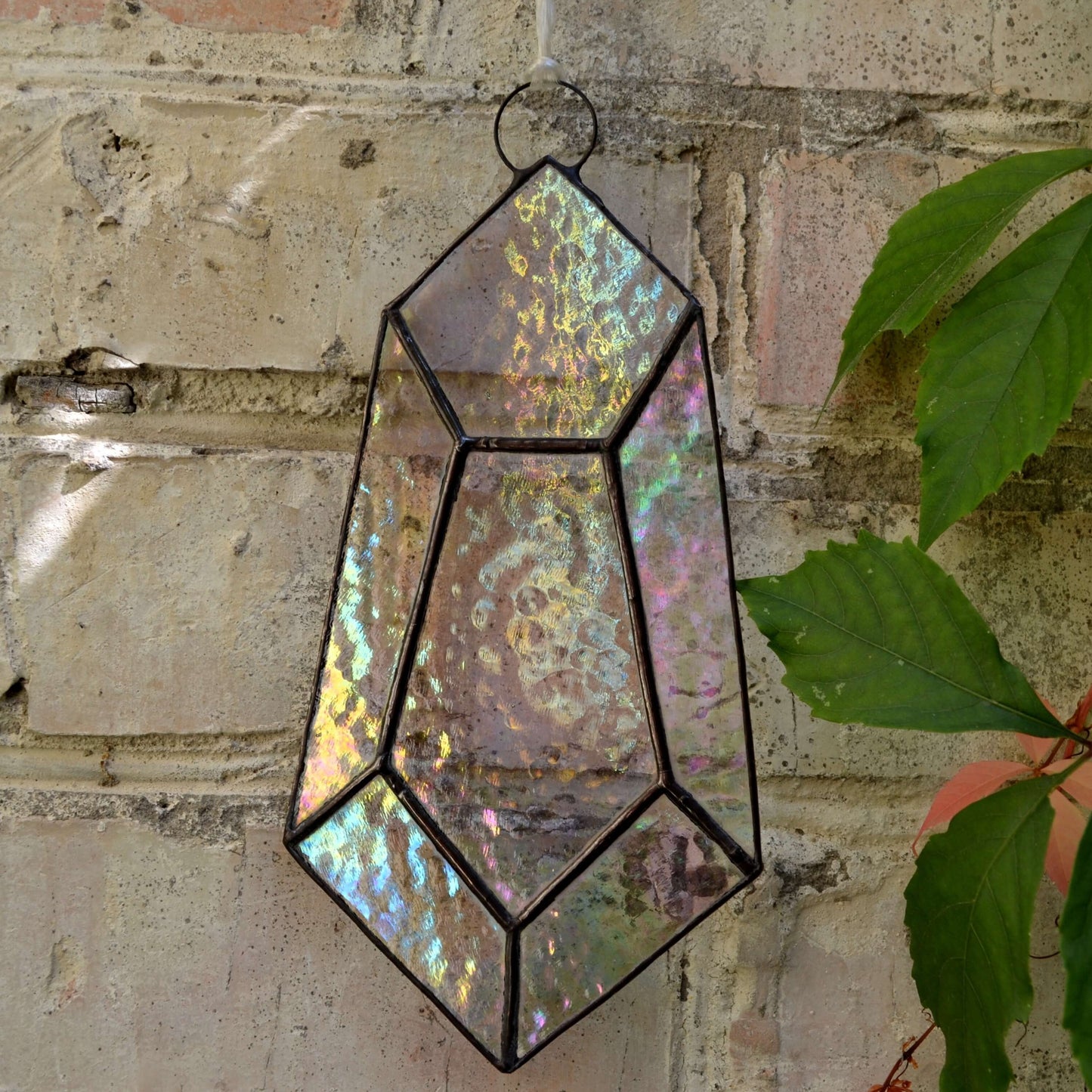 Rainbow Stained Glass Crystal Suncatcher