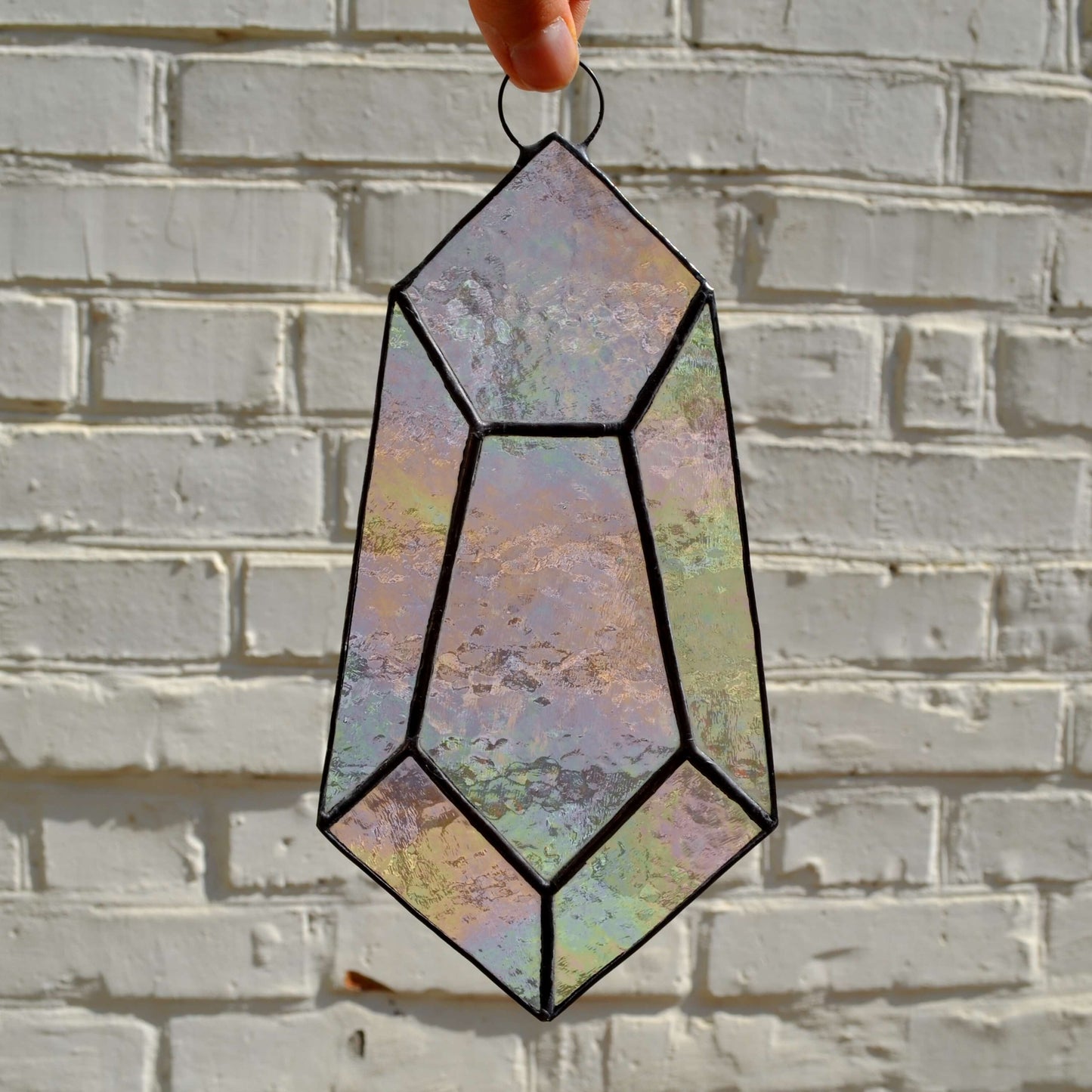 Rainbow Stained Glass Crystal Suncatcher