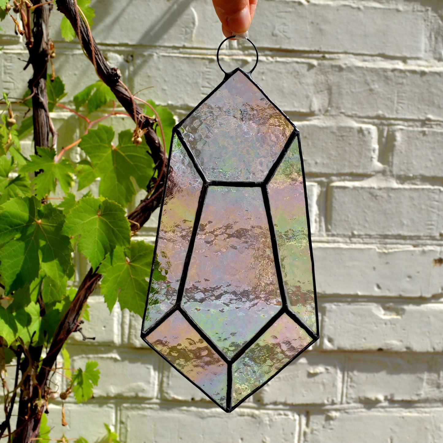 Rainbow Stained Glass Crystal Suncatcher