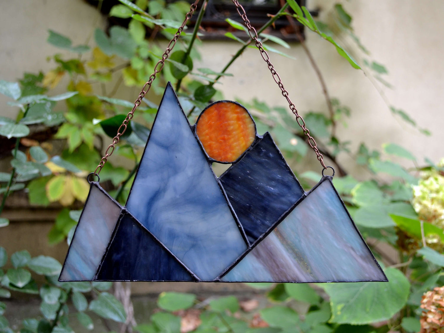 Smokey Mountains Stained Glass Suncatcher