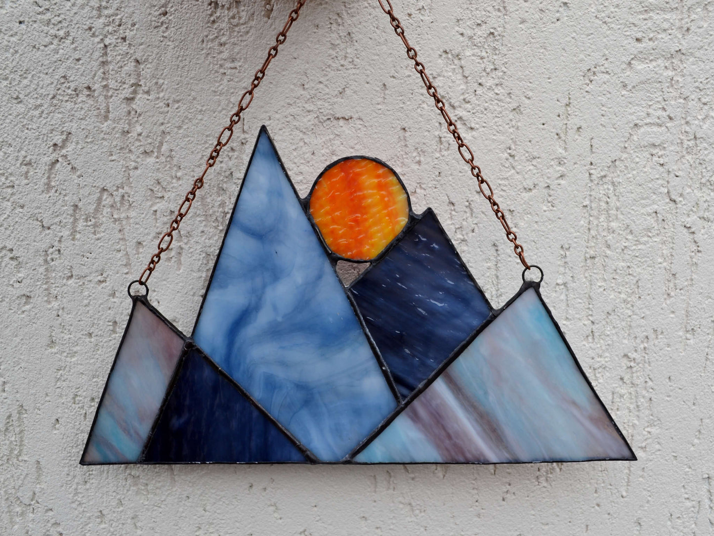 Smokey Mountains Stained Glass Suncatcher