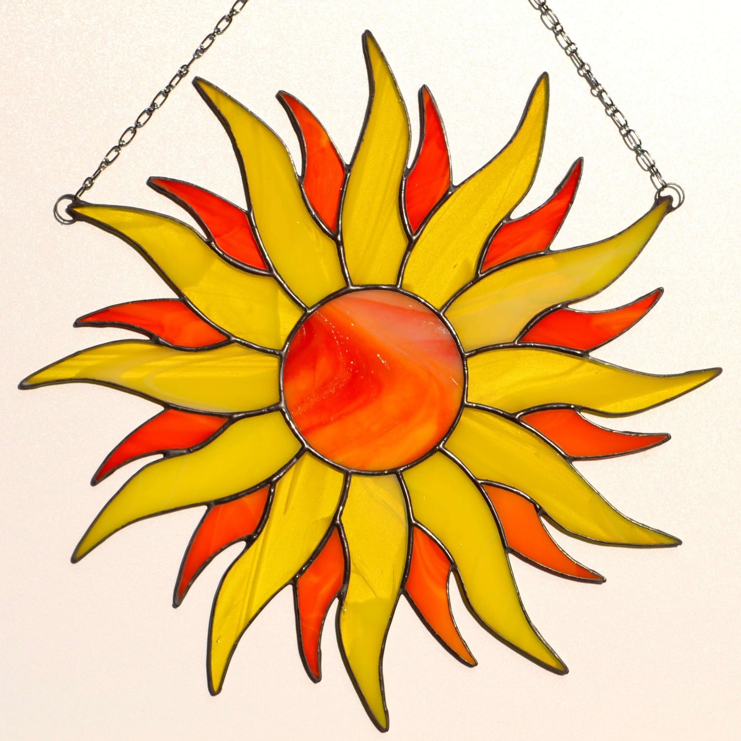 Large Stained Glass Sun Suncatcher