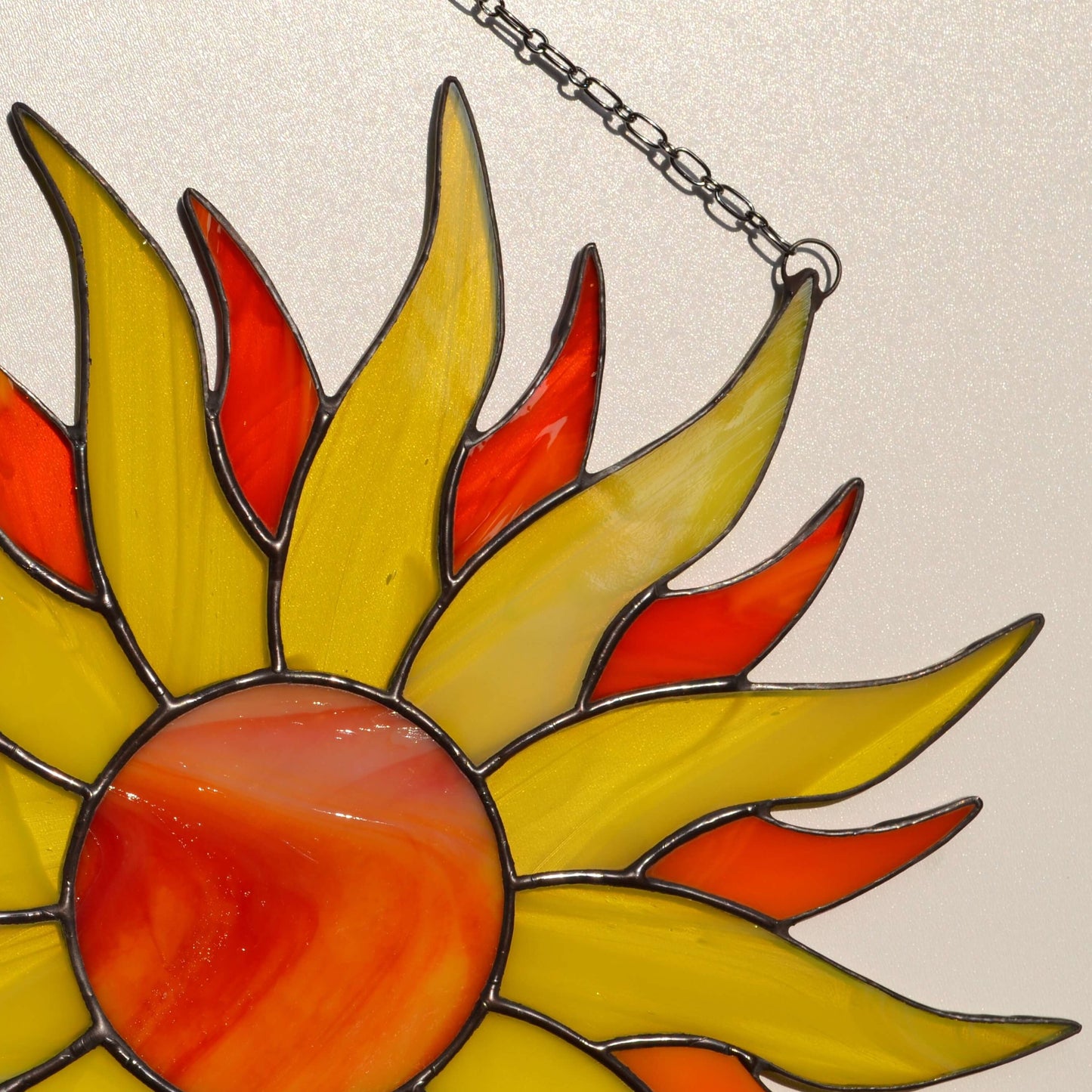 Large Stained Glass Sun Suncatcher