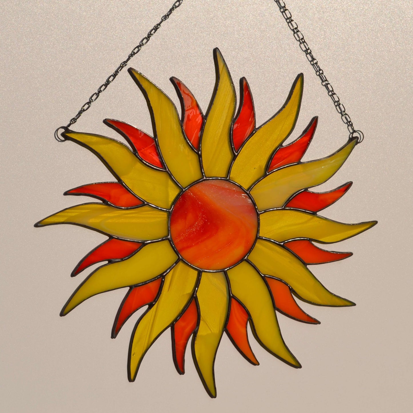 Large Stained Glass Sun Suncatcher