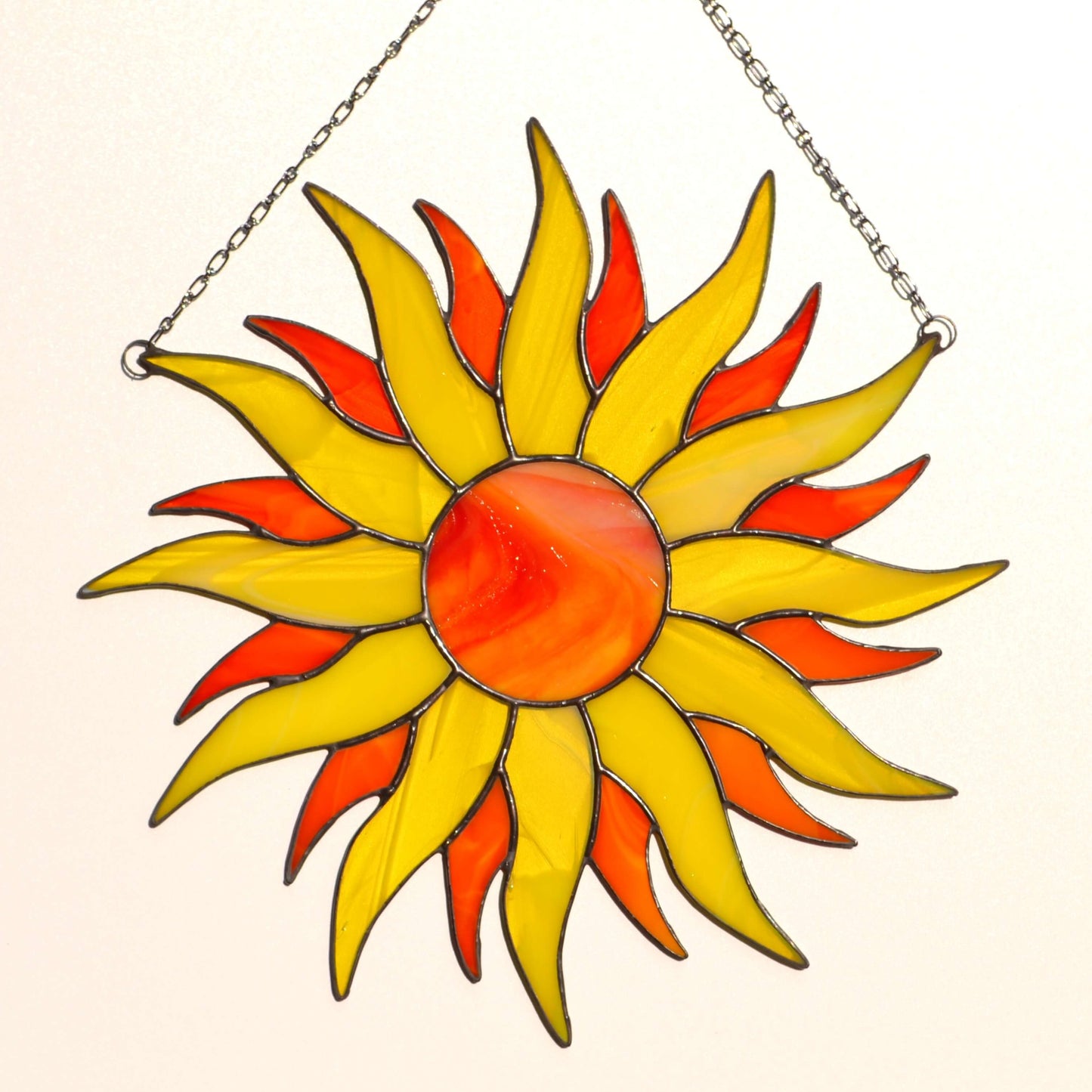 Large Stained Glass Sun Suncatcher