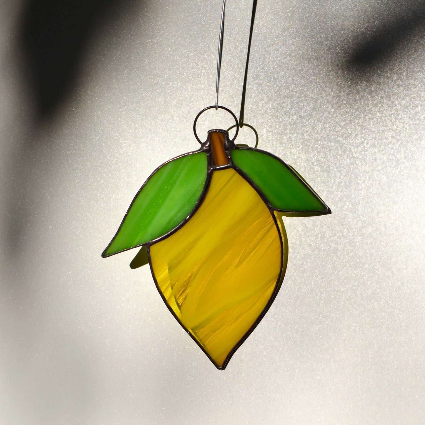 Stained Glass Lemon Suncatcher