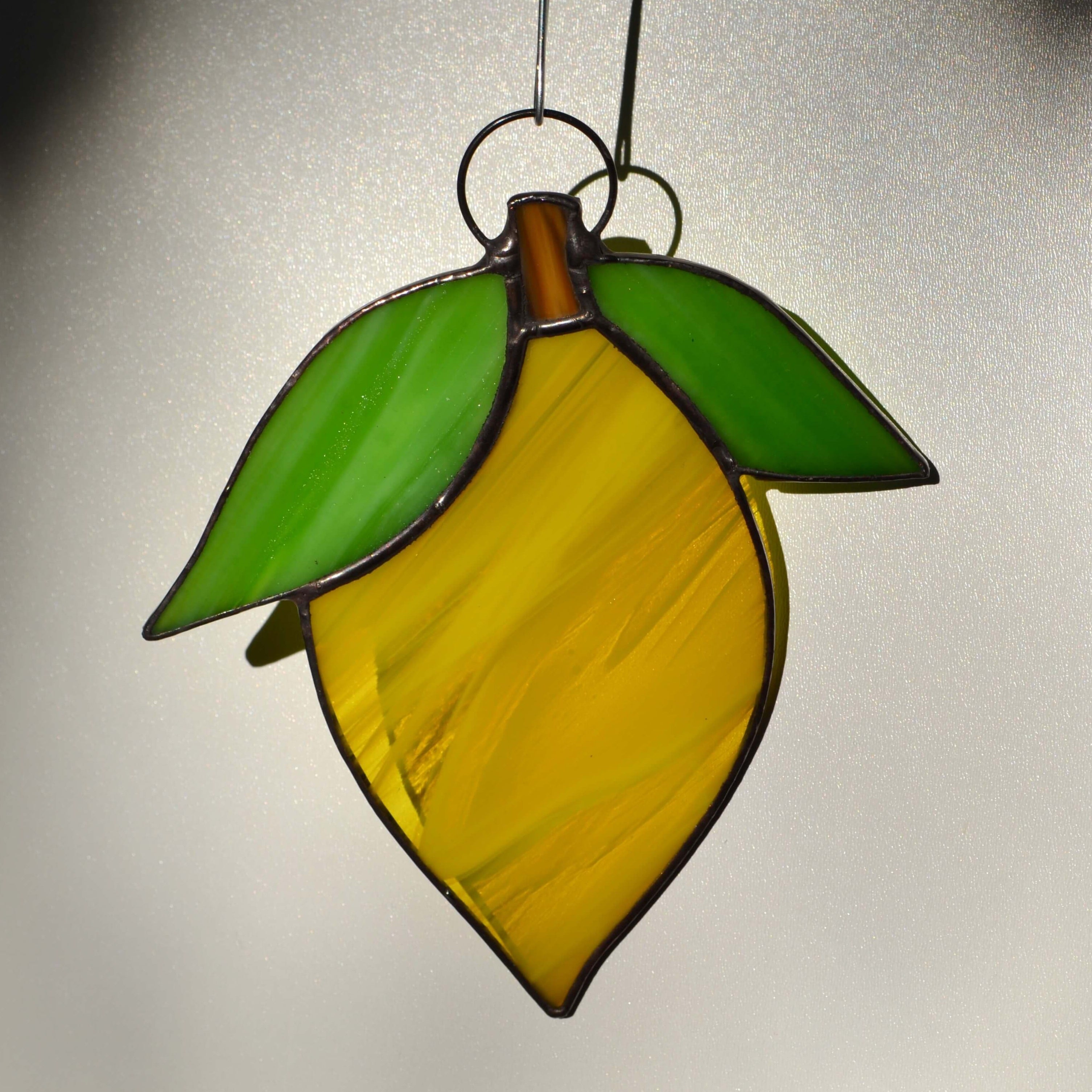 Stained Glass Lemons, Suncatcher Colorful, Stained Glass, Home Decor outlet Original, Gift , Unique Glass Sun Catcher