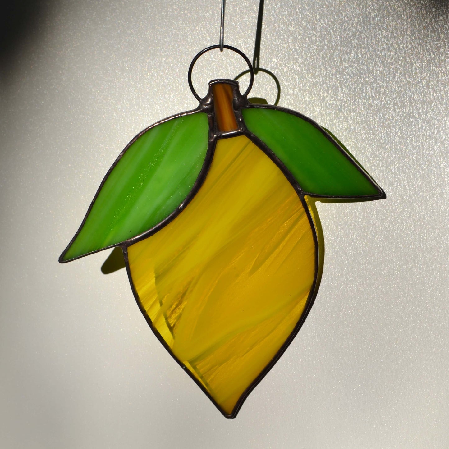 Stained Glass Lemon Suncatcher