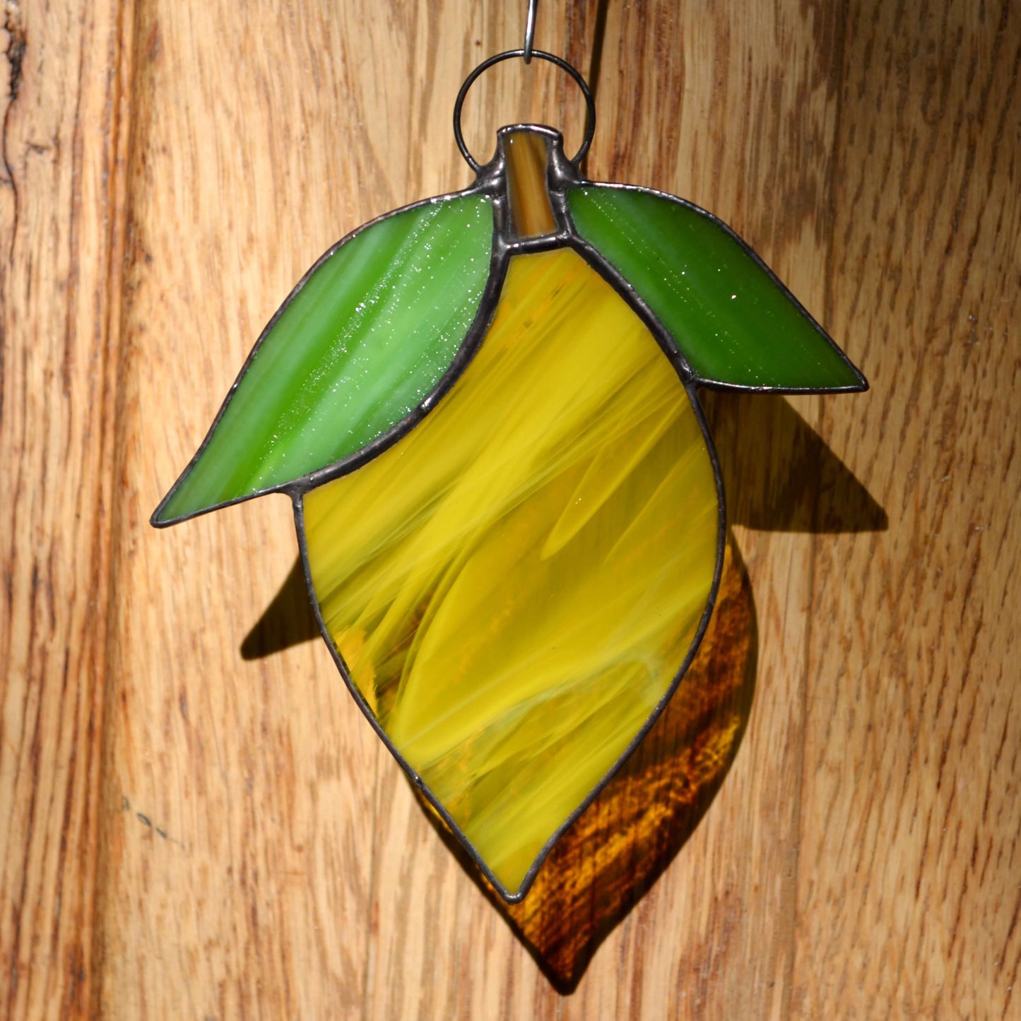 Stained Glass Lemon Suncatcher