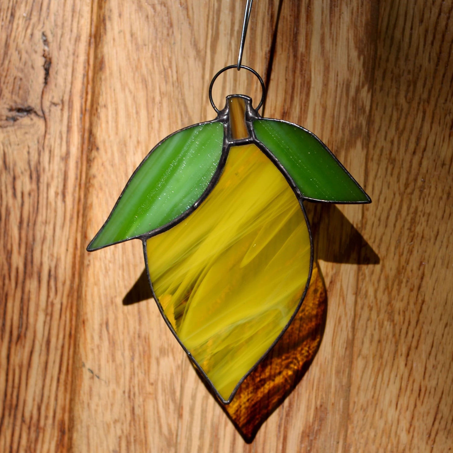 Stained Glass Lemon Suncatcher