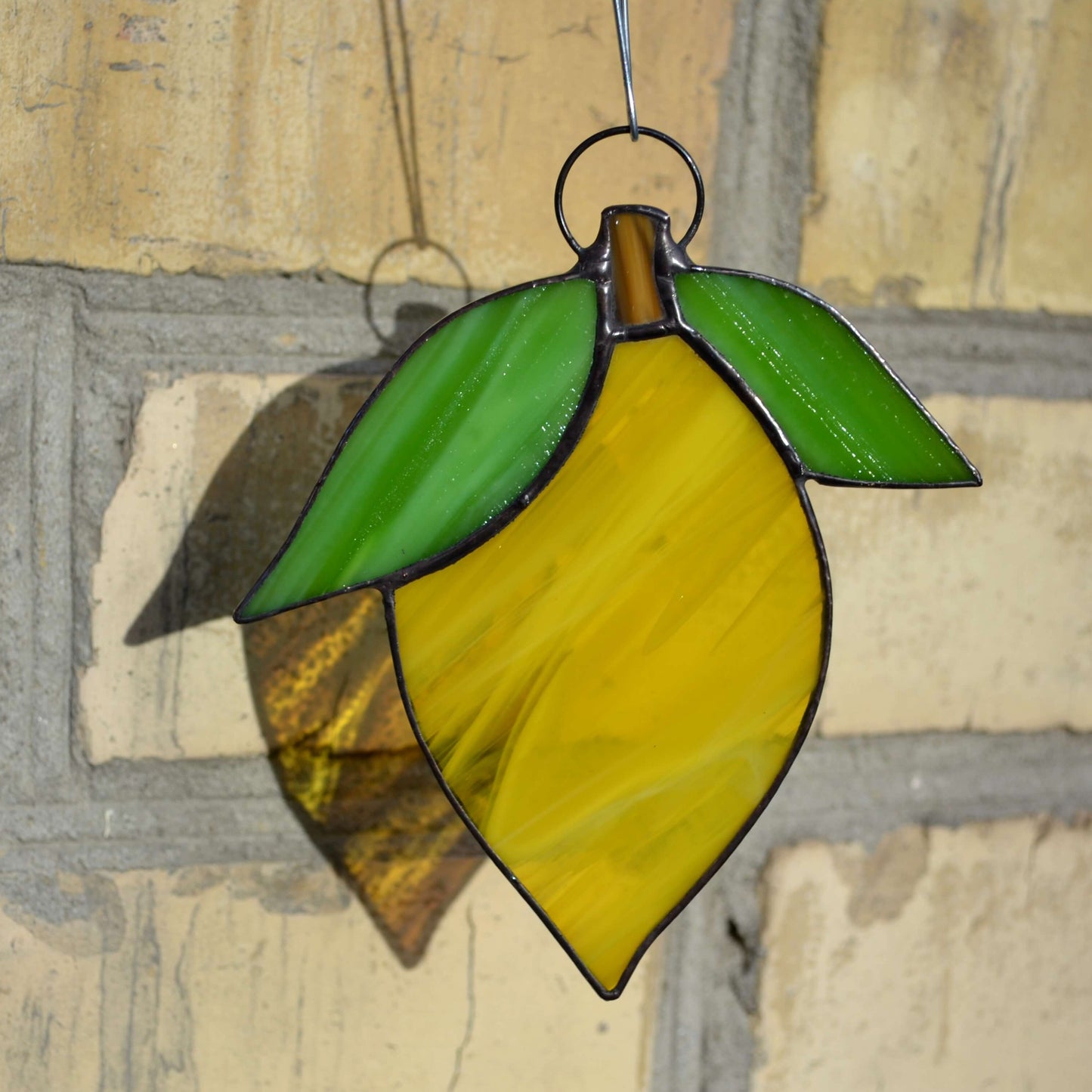 Stained Glass Lemon Suncatcher