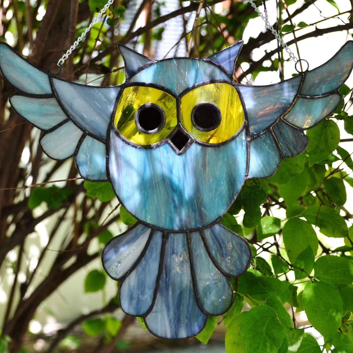 Stained Glass Owl Suncatcher