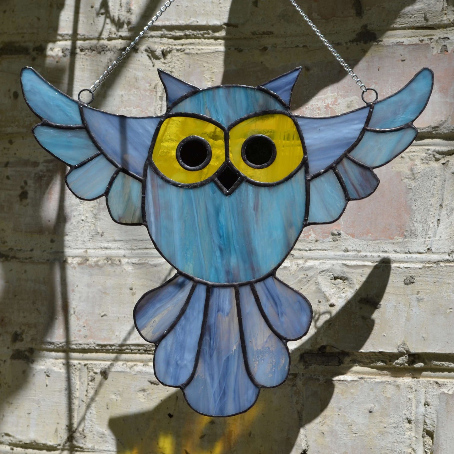 Stained Glass Owl Suncatcher