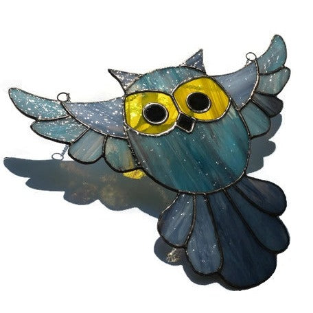 Stained Glass Owl Suncatcher