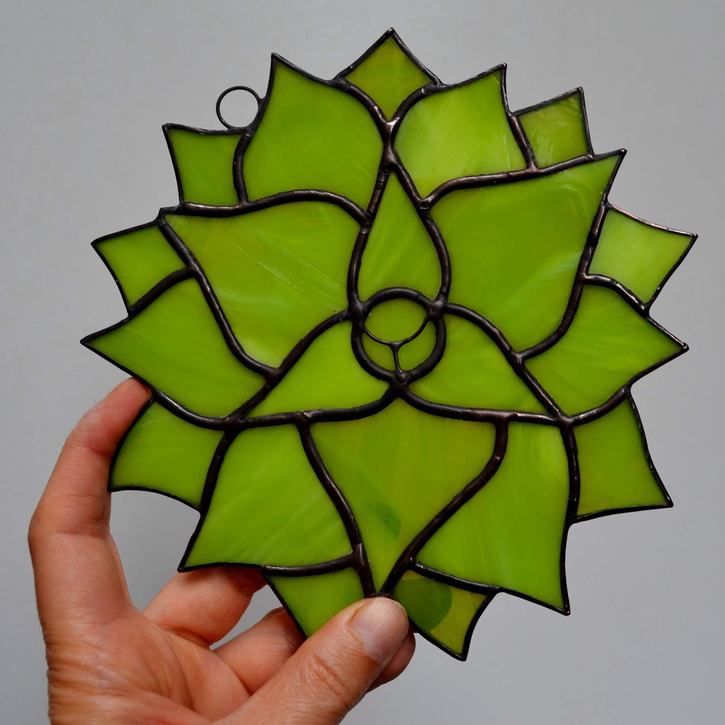 Stained Glass Succulent Suncatcher