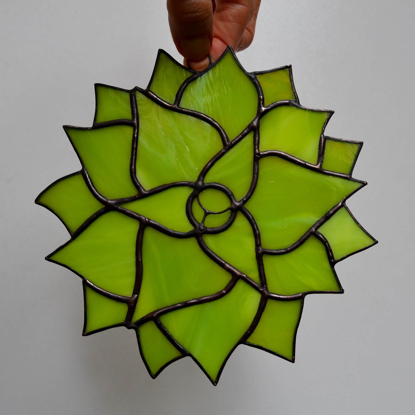 Stained Glass Succulent Suncatcher