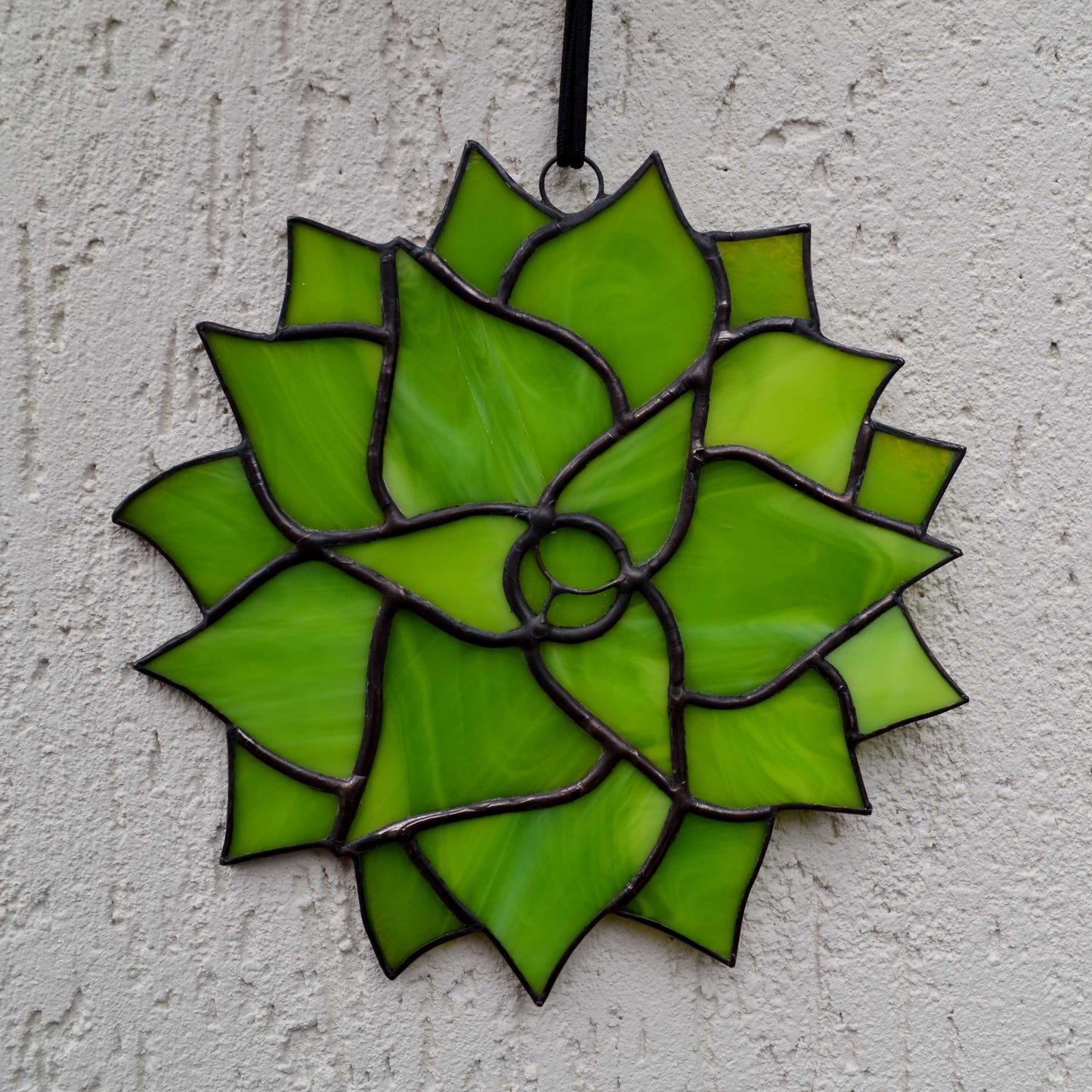 Stained Glass Succulent Suncatcher