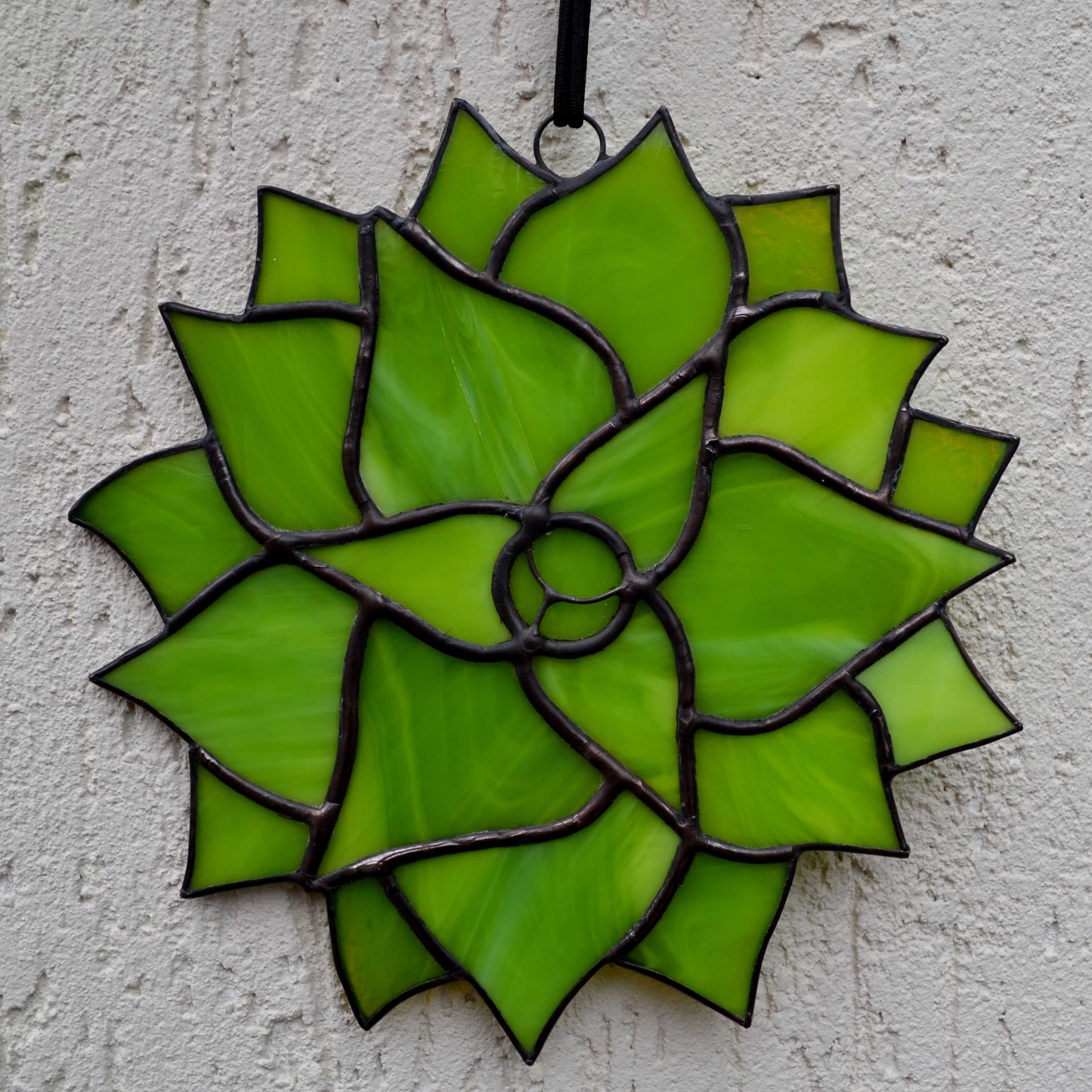 Stained Glass Succulent Suncatcher